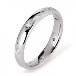 Alliance or blanc motifs épis largeur 2.5 mm