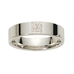 Alliance diamant confort or blanc INSOLITE
