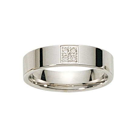 Alliance diamant confort or blanc INSOLITE