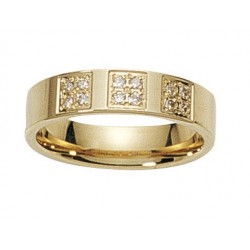 Alliance diamant confort or jaune INSOLITE