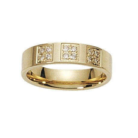 Alliance diamant confort or jaune INSOLITE