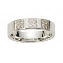 Alliance diamant confort or blanc multi diamants