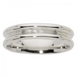 Alliance diamant confort or blanc INSOLITE