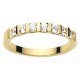 alliance 1/2 tour diamant serti barettes 0.42 ct INSOLITE