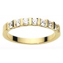 Alliance or jaune & 1/2 tour diamant 0.42 carats