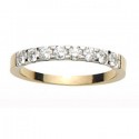 Alliance & création bicolore 1/2 tour serti 2 griffes 0.48 carats