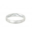 Alliance contemporaine or blanc & rainures