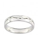 Alliance or blanc & diamants