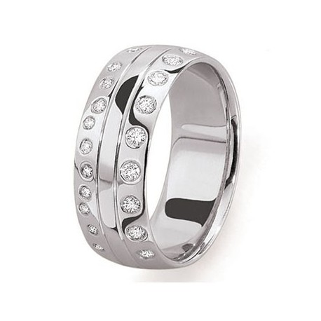 Alliance or blanc diamants originale fantaisie rhone alpes