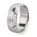 Alliance or blanc & tour complet diamants