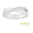 Alliance or blanc & diamants