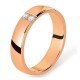 alliance or rose 2 diamants 0.08 ct INSOLITE