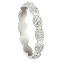 Alliance de mariage diamant  Or 18 Cts