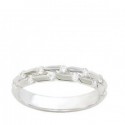 Alliance or blanc & diamants