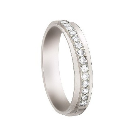 bague  diamant  Or 18 Cts or blanc INSOLITE