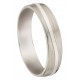 Alliance de Mariage créateur or blanc 750/1000