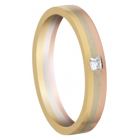 Alliance Sertie PAVE TROIS ORS 1 Diamant