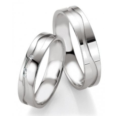 bague fantaisie mariage pour Homme Breuning Palladium 950/1000