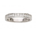 Alliance or 1/2 tour diamants baguettes 0.49cts