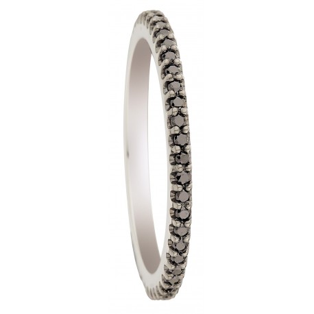 Alliance Tour complet  diamant   Noir Or 18 Cts 750/1000