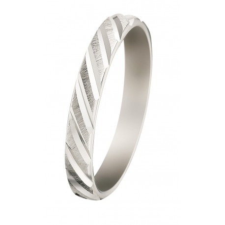 Alliance or blanc palladié 750/1000 mariage