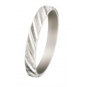 Alliance or blanc palladié fantaisie 750/1000 mariage