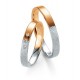 Bagues de mariage Breuning or rose  Duo Or 585/1000 