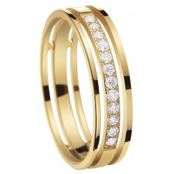 Alliance or & diamant créateur INSOLITE