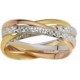 Bague mariage or blanc 375/1000 diamantée Createur Orest