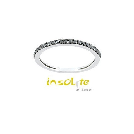 Bijou mariage tour complet   or 750/1000 diamant noir 
