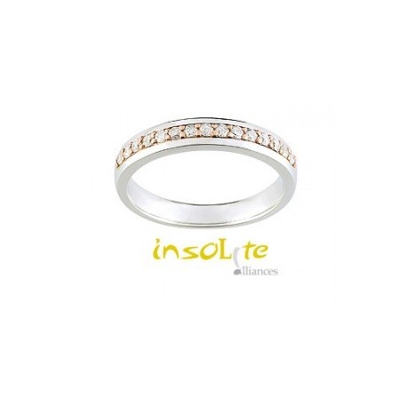 Bijou mariage nouveauté diamant  375/1000 createur girard insolite 
