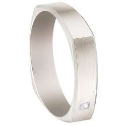 Bague mariage  diamant  375/1000 createur girard insolite 