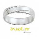 Alliance mariage ligne croisée 375/1000