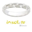 Alliance mariage or et diamants  insolite alliances Isere  375/1000