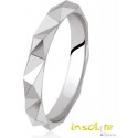 Alliance or blanc 18 ct extérieur facettée