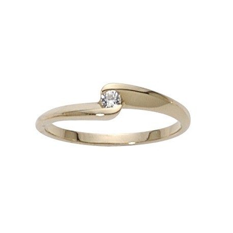 Solitaire fiançaille or et diamant insolite rhônes alpes 