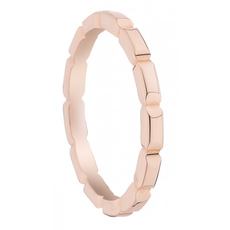 Alliance or rose faceté  fantaisie label joaillerie de france