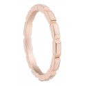 Alliance fantaisie or rose faceté 18K