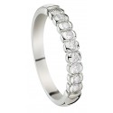 Alliance diamant DEMI TOUR & or blanc