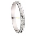 Alliance fantaisie or blanc & motifs