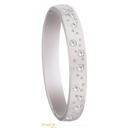 Alliance fantaisie tour complet 24 diamants Or blanc