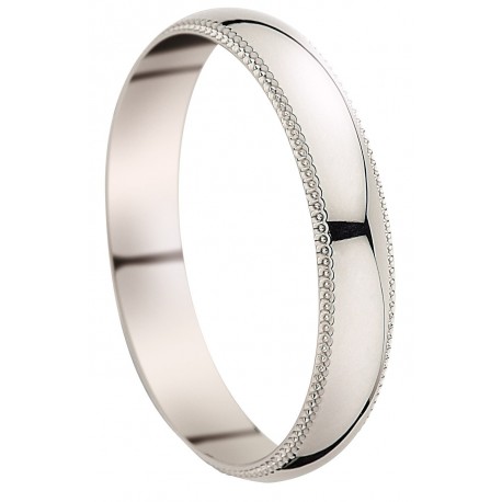 Alliance 9 carats perlee or blanc huber klein créateur 