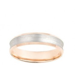 Alliance or rose et or blanc