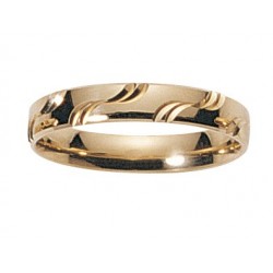 Alliance en Or jaune 18 carats par le créateur Fairbelle