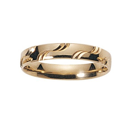 Alliance en Or jaune 18 carats par le créateur Fairbelle