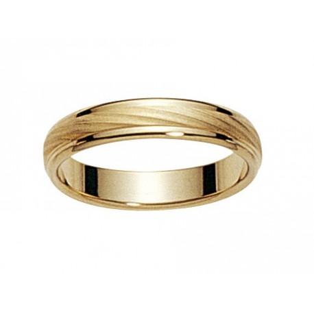 Alliance en Or jaune 18 carats par le créateur Fairbelle