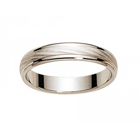 Alliance en Or blanc 18 carats par le créateur Fairbelle