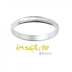 Alliance & création en or blanc palladié 9 carats Girard Lyon Rhône