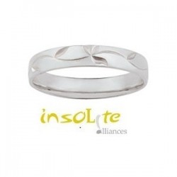 Alliance & création en or blanc palladié 9 carats Girard Lyon