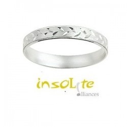 Alliance & création fantaisie en or blanc 9 carats créateur Girard Rhône